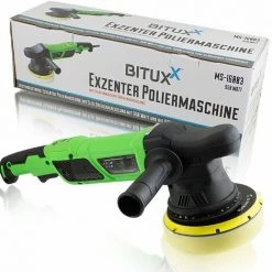 BITUXX 950W Auto KFZ PKW Exzenter Autopoliermaschine Poliermaschine Poliergerät Mit Elektronischer Drehzahlregelung - 150mm Polierteller