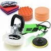 BITUXX Auto Poliermaschine 1500W Lack Autopolierer Poliergerät Autopflege Polierset 9 - Poliermaschine Mit 1500W & Umfangreichen Polierzubehör