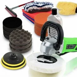 BITUXX Auto Poliermaschine Polierer 1200W Polier Maschine Schleifmaschine Polierset 1 Unser Riesiges Polierset Für Profis Inklusive Nano Politur