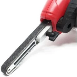 WILTEC Bandschleifer 400W Mit 3 Schleifarmen & 10x Schleifband, Elektrofeile Für Schwer Erreichbare Stellen -Poliermaschinen & Schleifmaschinen Verkaufsladen 11247167 5