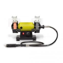 BERGLAND 120 Watt Doppelschleifer Schleifstation Mit Flexibler Welle