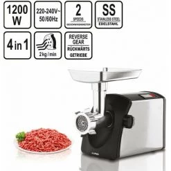Lund Gastro 4in1 Multifunktions-Fleischwolf 1200 / 3000 Watt 2 Stufen 67901