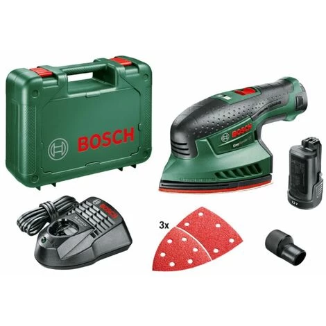 BOSCH Akku-Multischleifer EasySander 12 Mit 2 X Akku 12V2.5 Ah 1 BOSCH Akku-Multischleifer EasySander 12 Mit 2 X Akku 12V2.5 Ah