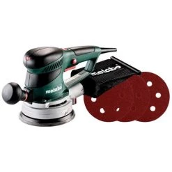 METABO® Ø 150mm Exzenterschleifer SXE 450 TurboTec Set + 25 Schleifblätter