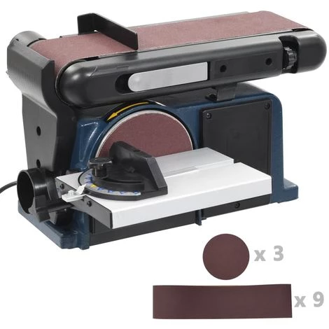 ASUPERMALL Elektrischer Band- Und Tellerschleifer 370 W 150 Mm 1 ASUPERMALL Elektrischer Band- Und Tellerschleifer 370 W 150 Mm