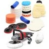 WILTEC Poliermaschine Set Bestehend Aus 26 Teilen, 1200W Leistung, 3000 U/min, Poliergerät Mit 6 Stufen