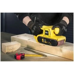 MSW Profi Handbandschleifer Bandschleifgerät Bandschleifer 900 W 380 U/min 75x533 Mm - Blau, Weiß, Orange -Poliermaschinen & Schleifmaschinen Verkaufsladen 17331027 5