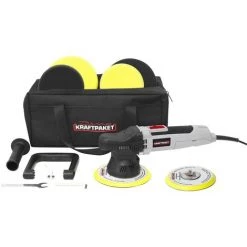 NO-NAME Dino KRAFTPAKET Exzenterpoliermaschine 230 V 650 W 1600 - 6400 U/min 125/150 Mm 9mm Hub 640296 Exzen