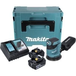 Makita DBO 180 RTJ Akku Exzenterschleifer 18 V 125 Mm + 2x Akku 5,0 Ah + Ladegerät + Makpac -Poliermaschinen & Schleifmaschinen Verkaufsladen 19627389 3