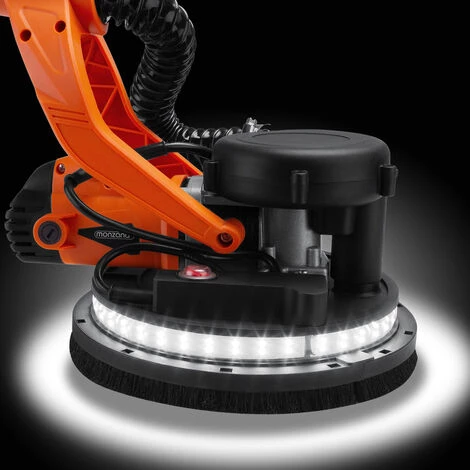 Monzana Trockenbauschleifer 750 Watt Selbstreinigungsfunktion Mit Absaugbeutel 6x Ø 225 Mm Schleifscheiben LED-Licht 4 Monzana Trockenbauschleifer 750 Watt Selbstreinigungsfunktion Mit Absaugbeutel 6x Ø 225 Mm Schleifscheiben LED-Licht – Bild 4