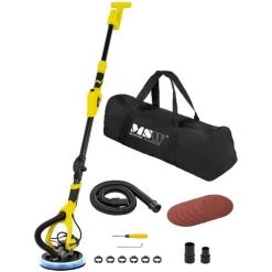 MSW Trockenbauschleifer Schleifgiraffe Deckenschleifer 750 W 2.100 U/min Ø 225 Mm - Gelb, Schwarz