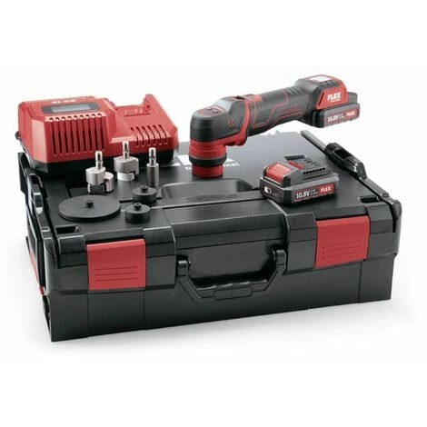 FLEX 10,8V Akku Polierer PXE 80 10.8-EC/2.5 Set | 2x Akku 2,5 Ah Im Koffer 1 FLEX 10,8V Akku Polierer PXE 80 10.8-EC/2.5 Set | 2x Akku 2,5 Ah Im Koffer