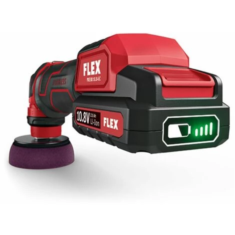 FLEX 10,8V Akku Polierer PXE 80 10.8-EC/2.5 Set | 2x Akku 2,5 Ah Im Koffer 3 FLEX 10,8V Akku Polierer PXE 80 10.8-EC/2.5 Set | 2x Akku 2,5 Ah Im Koffer – Bild 3