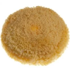 Vhbw Polierscheibe Kompatibel Mit Poliermaschine Mit 12,7cm (5 Zoll) Polierteller - Hook & Loop Ersatzpad, Gelb, Baumwolle / Kunststoff