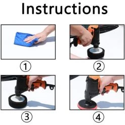 ASUPERMALL 980W Multifunktions Sechs Gange Adjustable Speed ​​Car Elektropolier Waxing Maschine Automobil Mobel Polierwerkzeug -Poliermaschinen & Schleifmaschinen Verkaufsladen 23350430 3