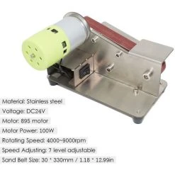 ASUPERMALL 15-Grad-Winkel Festmesserschleifer Bandschleifer 7 Level Adjustable Polierer 100W Poliermaschine Mit 10 Stuck Bander Schleif -Poliermaschinen & Schleifmaschinen Verkaufsladen 23350443 5