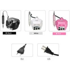 ASUPERMALL Professionelle Elektrische Nagel-Bohrgerat-Maschine 30000Rpm E-Datei Elektrische Nagelfeile Grinder Polierer Kit Manikure Pedicure Bohrgerat Fur Acryl Gel-Nagel Eu-Stecker Weiß -Poliermaschinen & Schleifmaschinen Verkaufsladen 23350574 4