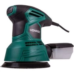 VONROC Exzenterschleifer 300W - Ø125mm – Mit Staub-Auffangbox & 12x Schleifpapier -Poliermaschinen & Schleifmaschinen Verkaufsladen 23508138 3