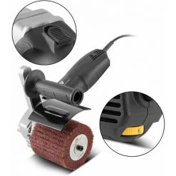 STAHLWERK Satiniermaschine SM-800 ST Poliermaschine Schleifmaschine Mit 800W Zum Schleifen, Polieren, Entgraten Und Reinigen Von Oberflächen