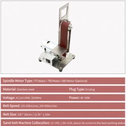 ASUPERMALL Vertikal Frasen Sander Mini Mini Sander Sander Schleifer Sand Band-Maschine Kleine Gehause Polieren Und Polierer, 895 Motor -Poliermaschinen & Schleifmaschinen Verkaufsladen 25642402 4