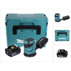Makita DBO 180 T1J Akku Exzenterschleifer 18 V 125 Mm + 1x Akku 5,0 Ah + Makpac - Ohne Ladegerät