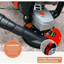 FANZTOOL Betonschleifer Betonfräse Set Mit Diamantschleiftopf Und Absaughaube (1500W/125mm) -Poliermaschinen & Schleifmaschinen Verkaufsladen 28213739 5
