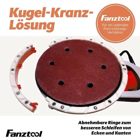 FANZTOOL 800 Watt Trockenbauschleifer All-In-One: Deckenschleifer – Wandschleifer Mit Integriertem Staubsauger, LED Beleuchtung Und Kugel-Kranz Lösung, Teleskop 1,6 Bis 1,9 M 5 FANZTOOL 800 Watt Trockenbauschleifer All-In-One: Deckenschleifer – Wandschleifer Mit Integriertem Staubsauger, LED Beleuchtung Und Kugel-Kranz Lösung, Teleskop 1,6 Bis 1,9 M – Bild 5