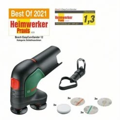 BOSCH 12V Akku-Tellerschleifer & Polierer EasyCurvSander12 | Ohne Akku Ohne Ladegerät