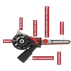 AUGIENB Bandfeile Powerfeile Bandschleifer Schleifen M14 Für 115/125 Winkelschleifer DE -Poliermaschinen & Schleifmaschinen Verkaufsladen 28327794 5