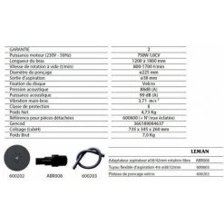 Leman - Ponceuse Mur Et Plafond Téléscopique ø225 Mm 750W - LOPOG226 -Poliermaschinen & Schleifmaschinen Verkaufsladen 29354245 3