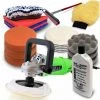 BITUXX Sparset Poliermaschine 950 Watt Schleifmaschine Autopolierer Poliergerät Autopflege KFZ Pflege Autolackaufbereitung