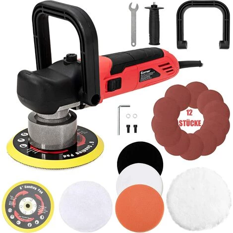 GOPLUS 800w Exzenter Poliermaschine, Mit 6 Variable Geschwindigkeit, D-Griff Und Seitengriff, Zum Polieren VonAuot, Moebeln, Inkl. 145/150mm Austauschbare Polierteller 1 GOPLUS 800w Exzenter Poliermaschine, Mit 6 Variable Geschwindigkeit, D-Griff Und Seitengriff, Zum Polieren VonAuot, Moebeln, Inkl. 145/150mm Austauschbare Polierteller