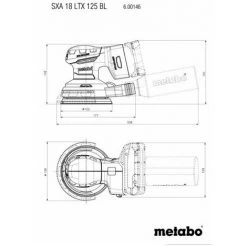METABO® 18V Akku Exzenterschleifer Set SXA 18 LTX 125 BL +Zubehör | Ohne Akku Ohne Ladegerät -Poliermaschinen & Schleifmaschinen Verkaufsladen 36490918 3