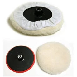 DEMA Profi Polierteller 180 Mm + Polierhaube Für Poliermaschine Set