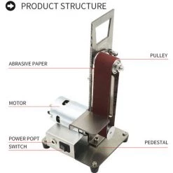 HAPPYSHOPPING Vertikal-Bandschleifer Mini-Schleifschleifer Mini-Bandschleifer Grinder Sandbandmaschine Kleine DIY Polier- Und Poliermaschine,895 Motor -Poliermaschinen & Schleifmaschinen Verkaufsladen 37039503 3