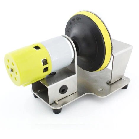 HAPPYSHOPPING Elektrischer Rotationspolierer Tischtellerschleifer Mit 7 Variablen Geschwindigkeiten 20 Stück 3-Zoll-Schleifscheiben Zum Polieren Schleifen Finishing Von Holz Kunststoff,EU-Stecker, Silber 2 HAPPYSHOPPING Elektrischer Rotationspolierer Tischtellerschleifer Mit 7 Variablen Geschwindigkeiten 20 Stück 3-Zoll-Schleifscheiben Zum Polieren Schleifen Finishing Von Holz Kunststoff,EU-Stecker, Silber – Bild 2