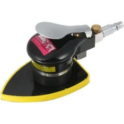 HAPPYSHOPPING Pneumatischer Exzenterschleifer Air Sander Polierer Kleiner Dreieckiger Handschleifer Maus Detailschleifer Für Auto Ecke Lackpflege Rostentfernung Holzschleifer 90x130mm,90x130mm