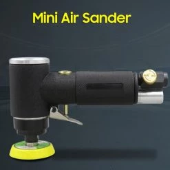 HAPPYSHOPPING Mini Air Sander 2 Zoll 3 Zoll Pneumatischer Sander Hochgeschwindigkeits-luftbetriebener Handpolierer Waxer Poliermaschine Für Auto Karosseriearbeiten Möbel Metalloberfläche,Concentric & EU Stecker, Schwarz -Poliermaschinen & Schleifmaschinen Verkaufsladen 37409412 3