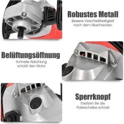 GOPLUS Poliermaschine Schleifmaschine Winkelpolierer Exzenter Autopolierer Poliergeraet Im Set Mit Polierschwamm Und Zubehoer Zum Polierenvon Auto, Schwarz Und Orange -Poliermaschinen & Schleifmaschinen Verkaufsladen 37479275 4