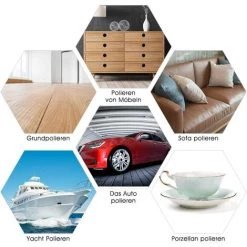 GOPLUS Poliermaschine Schleifmaschine Winkelpolierer Exzenter Autopolierer Poliergeraet Im Set Mit Polierschwamm Und Zubehoer Zum Polierenvon Auto, Schwarz Und Orange -Poliermaschinen & Schleifmaschinen Verkaufsladen 37479275 5