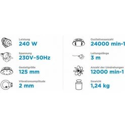 Graphite Exzenterschleifer 240 W, 125 Mm -Poliermaschinen & Schleifmaschinen Verkaufsladen 37834380 4