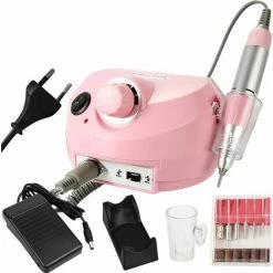 HAPPYSHOPPING Professionelle Elektrische Bohrmaschine Feilenpolierer Maniküre-Kits Nagelstudio-Werkzeuge,EU-Stecker, Rosa -Poliermaschinen & Schleifmaschinen Verkaufsladen 37912224 4