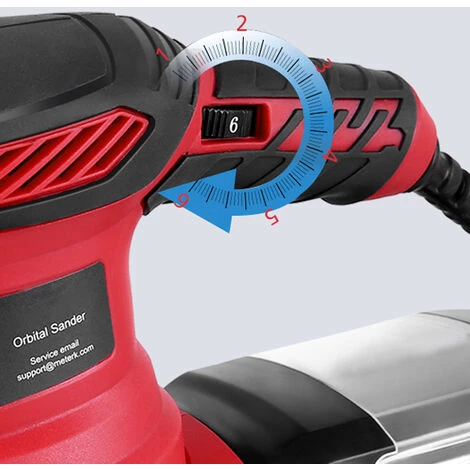 Meterk 300W Exzenterschleifer FL117 Inkl. 20 Stk. Schleifpapier Und Polierpad EU 2 Meterk 300W Exzenterschleifer FL117 Inkl. 20 Stk. Schleifpapier Und Polierpad EU – Bild 2