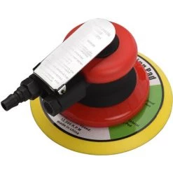 HAPPYSHOPPING Pneumatischer Schleifer 6 Zoll Polieren Schleifen Wachsen Für Autowand Holz Metall 13500RPM Rot,rot