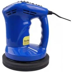 ASUPERMALL 5-Zoll-Automobildraht-Elektro-Pad-Polierer 80W DC 12V 1500rpm Polieren Wachsen Fur Blaues Auto