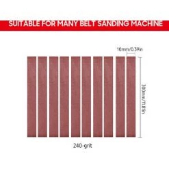 ASUPERMALL 20x300mm Packung Mit 10 Schleifbandern (je 2 à 120 240 400 800 1000) Schleifband Aus Aluminiumoxid Schleifpapier Fur Bandschleifer -Poliermaschinen & Schleifmaschinen Verkaufsladen 38777274 4