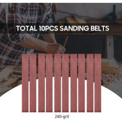 ASUPERMALL 20x300mm Packung Mit 10 Schleifbandern (je 2 à 120 240 400 800 1000) Schleifband Aus Aluminiumoxid Schleifpapier Fur Bandschleifer -Poliermaschinen & Schleifmaschinen Verkaufsladen 38777274 5
