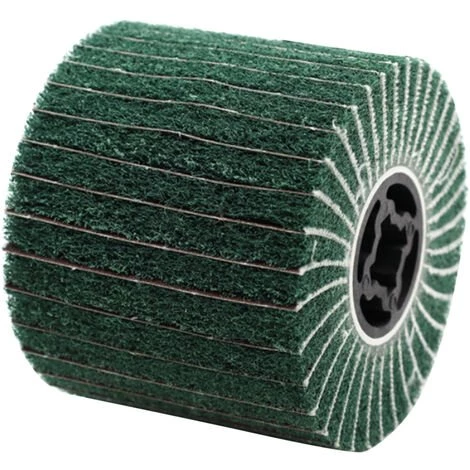 ASUPERMALL Edelstahl-Kerndraht-Polierlappenburste Vlies-Drahtzieh-Polierscheibe Fur Metall-/Aluminium-/Kupfer-Oberflachenbehandlung, Modell: Grun 2 ASUPERMALL Edelstahl-Kerndraht-Polierlappenburste Vlies-Drahtzieh-Polierscheibe Fur Metall-/Aluminium-/Kupfer-Oberflachenbehandlung, Modell: Grun – Bild 2