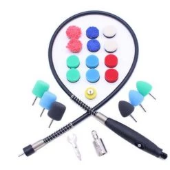 ASUPERMALL 22 STuCKE Auto Detail Polierschaum Pads Schwammscheibe Set Polierset Autoturgriffleisten Kleine Flache Detaillierung Mini Polierer Drehwerkzeug Polierwerkzeug Home Auto Polieren Reinigungswerkzeug Set