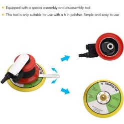 ASUPERMALL 6 Zoll Druckluftschleifer Polieren Schleifen Wachsen Fur Autowand Holz Metall 10000 U/min Rot 9 ASUPERMALL 6 Zoll Druckluftschleifer Polieren Schleifen Wachsen Fur Autowand Holz Metall 10000 U/min Rot -Poliermaschinen & Schleifmaschinen Verkaufsladen 38889075 5